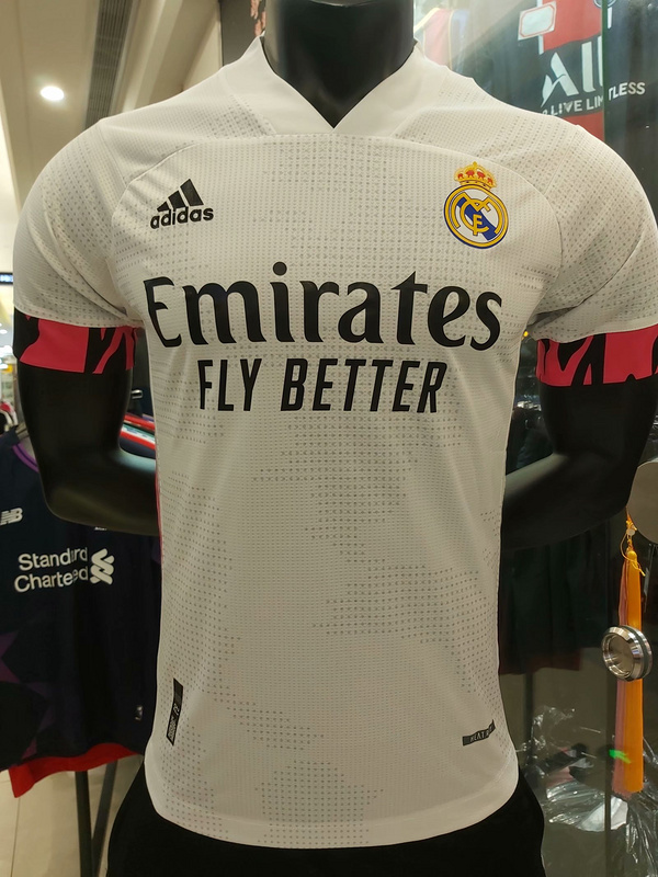 Real Madrid White Pink Sleeves